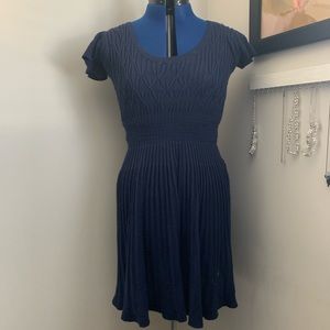 Anthropologie Sparrow Amarena Navy Sweater Dress